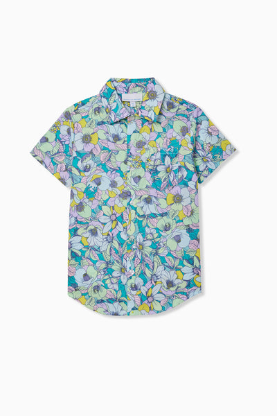 Frog Prince Floral Button Down