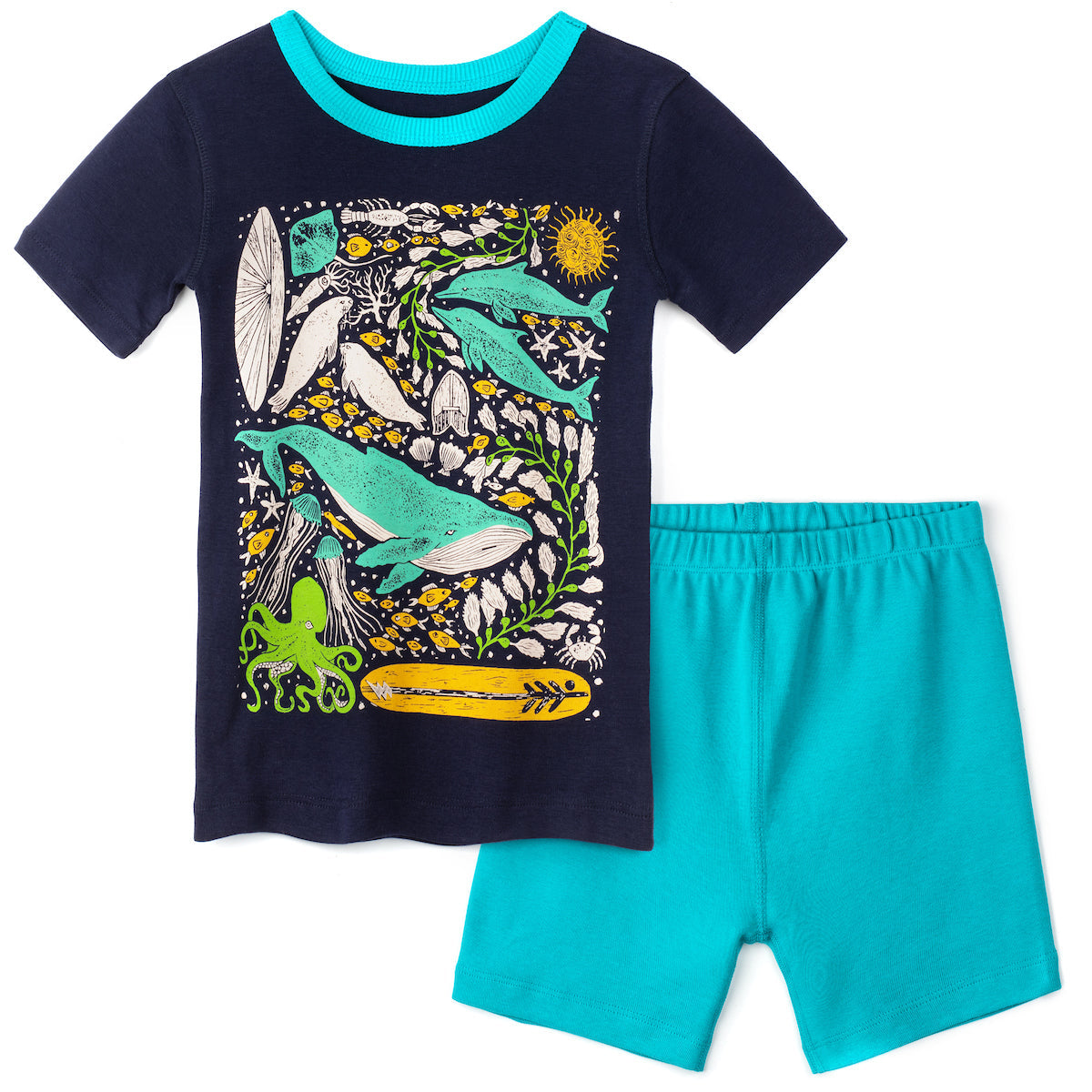 100% Organic Cotton Shortie Pajamas for Kids: Limited Edition Prints - FINAL SALE
