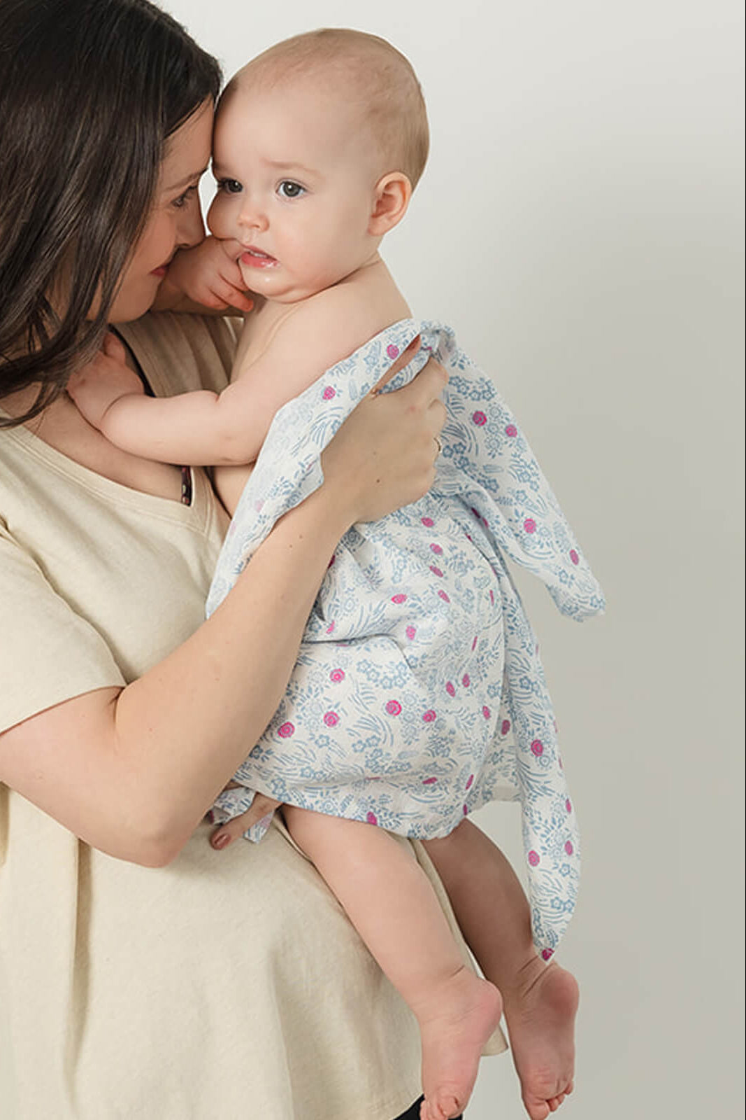 Organic Cotton Muslin Baby Blanket: Cherry Blossom1BL001_baby blanketRockets of Awesome