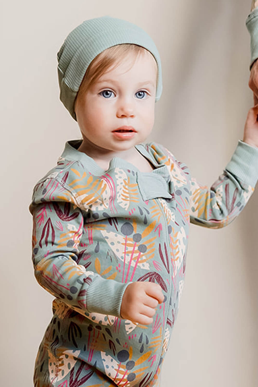 100% Organic Cotton Baby Beanie: Willow1BN001_Baby BeanieRockets of Awesome