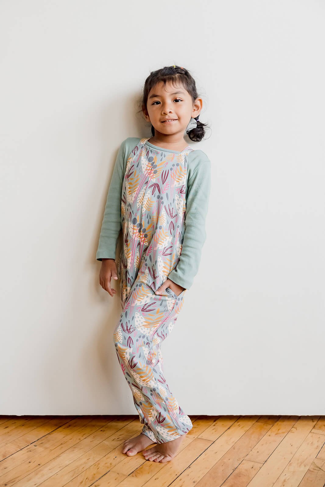 Organic Cotton Stretch Kids Jumpsuit: Whimsy1JP001_Kids - JumpsuitRockets of Awesome