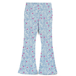 Kids Leggings: Organic Cotton Flared Yoga Pants: Cherry Blossom1LF001_Flared Leggings SingleRockets of Awesome
