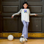 Kids Leggings: Organic Cotton Flared Yoga Pants: SolidsBOTTOMSRockets of Awesome