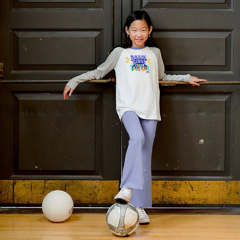Kids Leggings: Organic Cotton Flared Yoga Pants: SolidsBOTTOMSRockets of Awesome