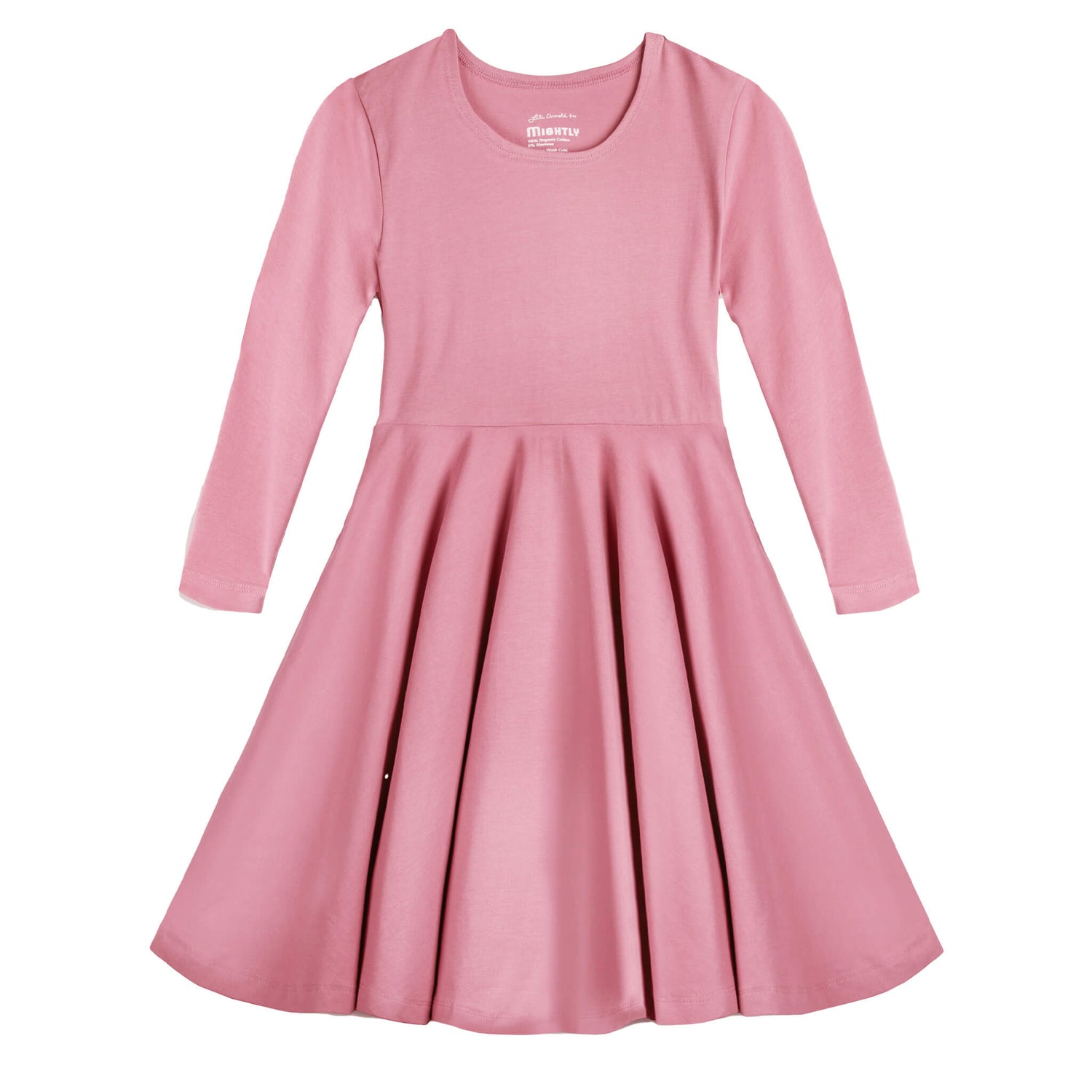 Organic Cotton 3/4 Sleeve Twirl Design: Core ColorsPO41LK001 - PARENT_3/4 Sleeve Skater Dress 1 - packRockets of Awesome