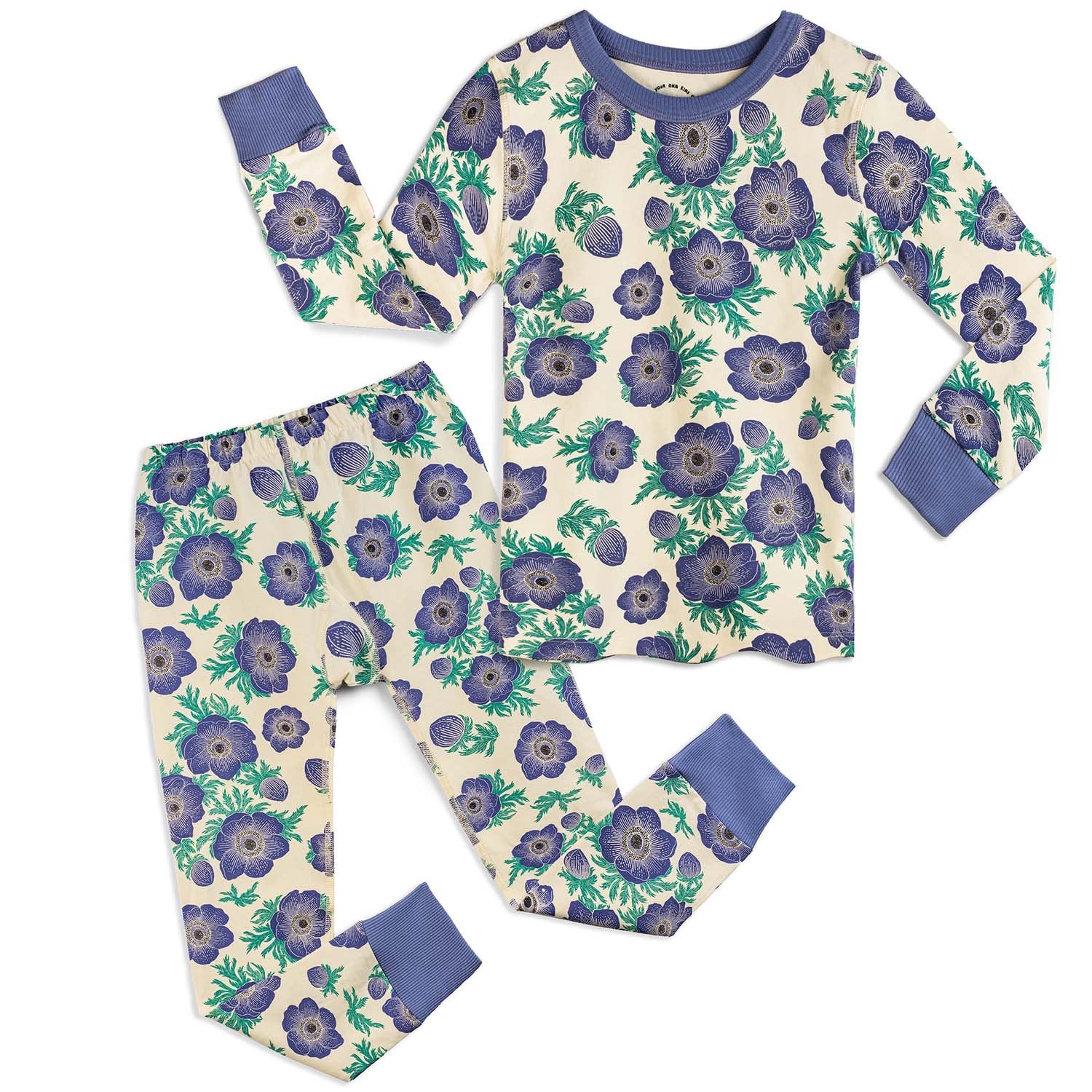 100% Organic Cotton Long Sleeve Pajamas for Kids: Artist Designed Prints1CJ001 - UNISEX_100% Cotton PajamasRockets of Awesome