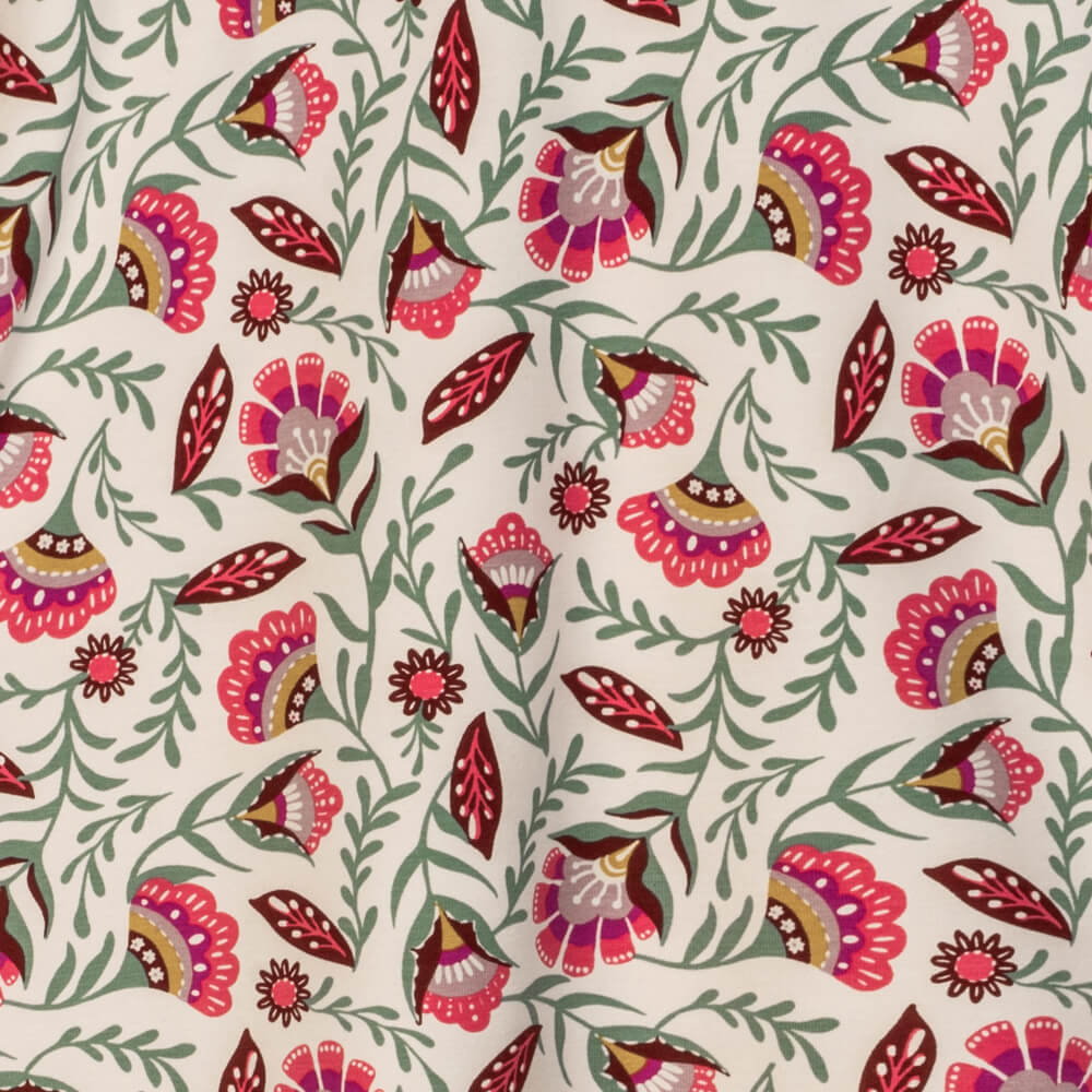 Girls Skort with Pockets: Folk Floral1SK001_skortRockets of Awesome