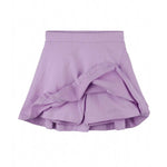 purple skirt with built in short on white background
