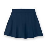 girls navy skirt on a white background