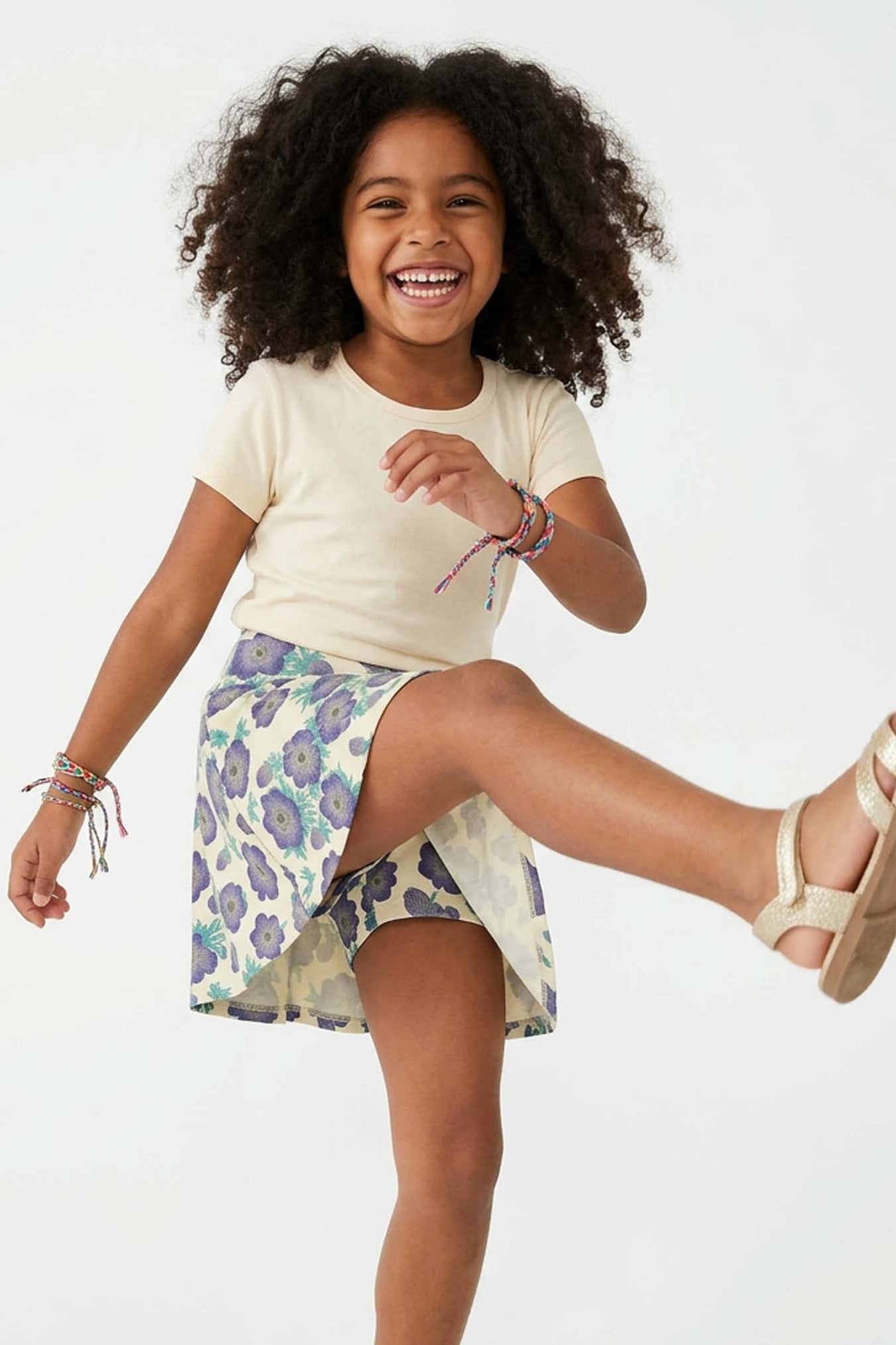 Girls Skort with Pockets: Purple Poppies1SK001_skortRockets of Awesome