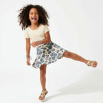 Girls Skort with Pockets: Purple Poppies1SK001_skortRockets of Awesome