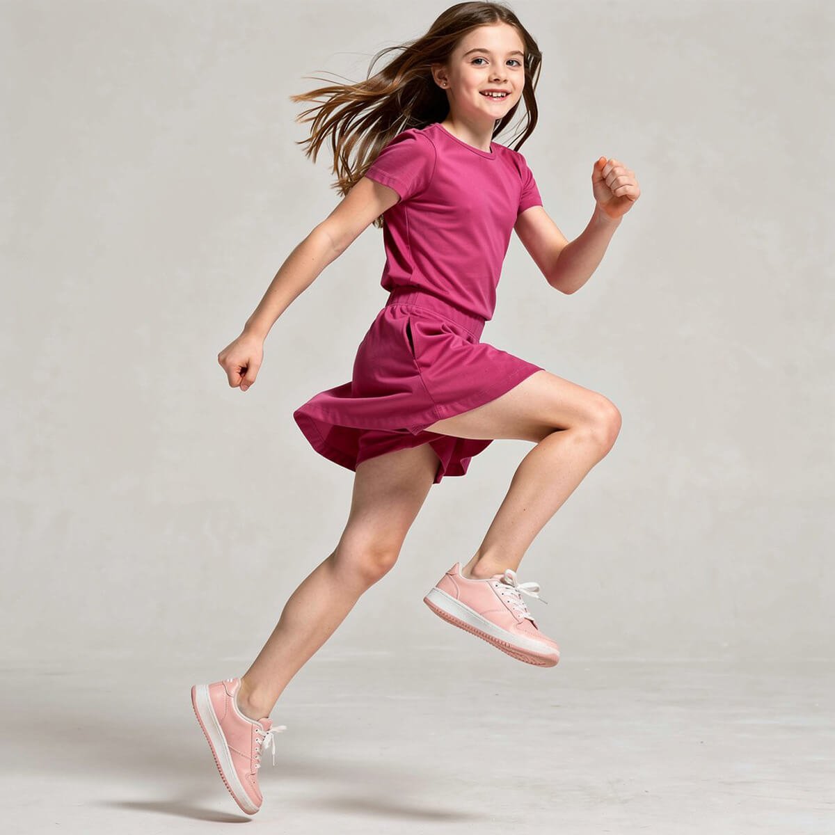 Girls Skort with Pockets: Raspberry1SK001_skortRockets of Awesome