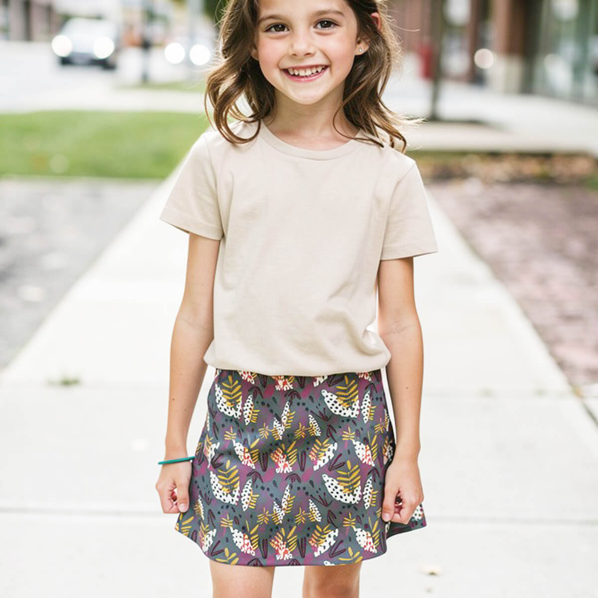 Girls Skort with Pockets: Whimsy1SK001_skortRockets of Awesome