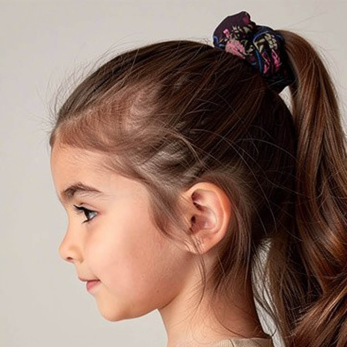 Organic Cotton Hair Scrunchie: Flower Child