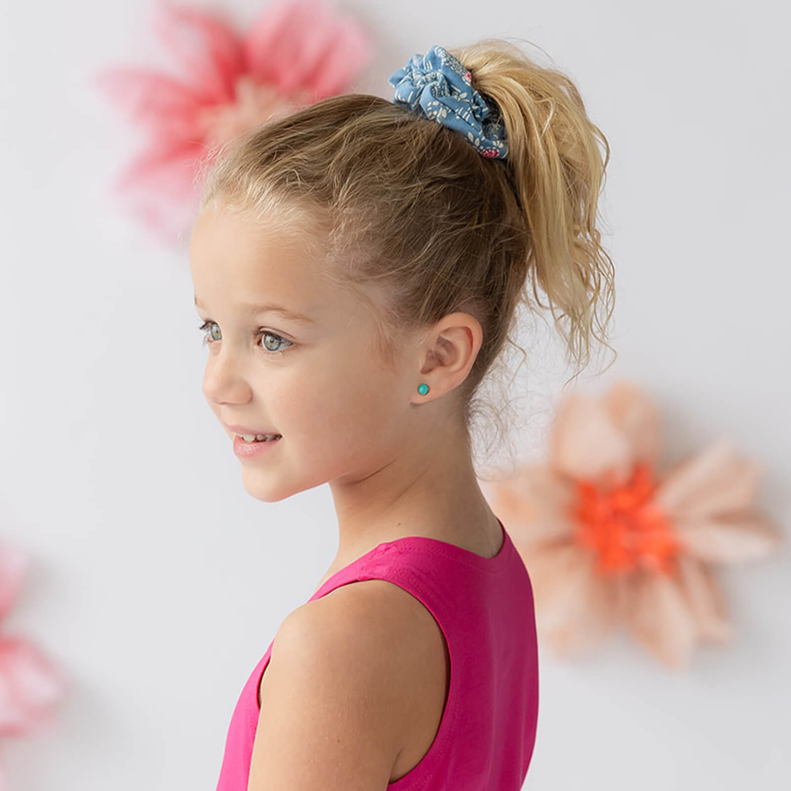 Organic Cotton Hair Scrunchie: Cherry Blossom1SN001_ScrunchieRockets of Awesome