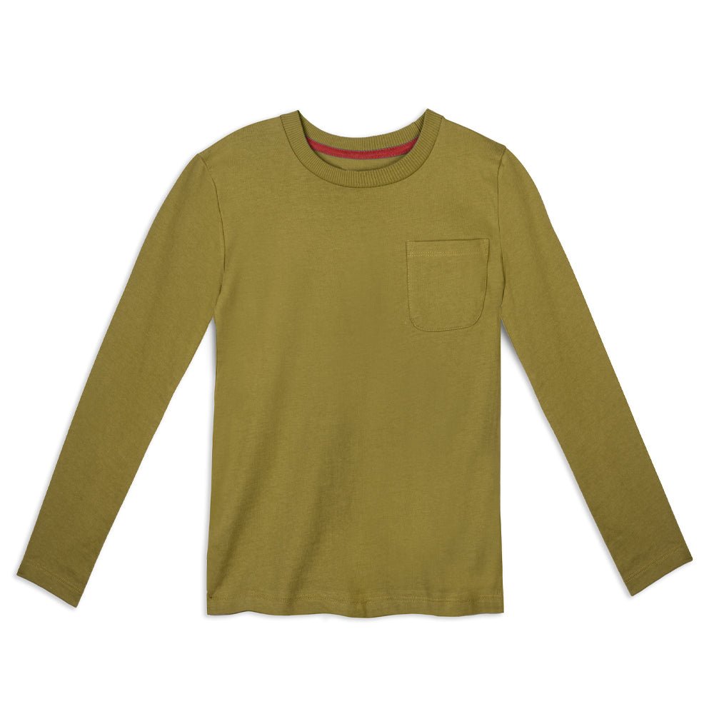 Organic Cotton Kids Shirts - Long Sleeve Pocket TeeTOPSRockets of Awesome
