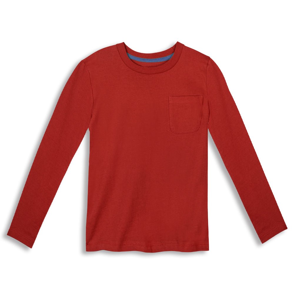 Organic Cotton Kids Shirts - Long Sleeve Pocket TeeTOPSRockets of Awesome