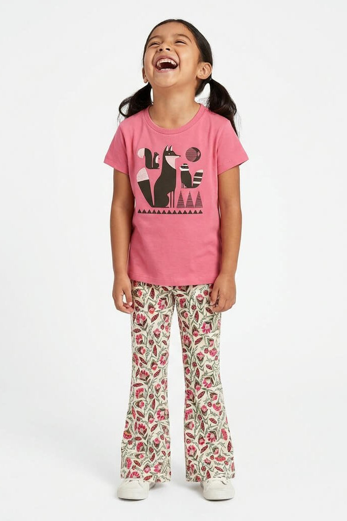 Girls Organic Cotton Graphic TeeTOPSRockets of Awesome