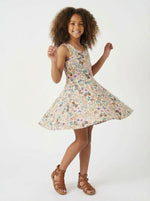 Girls Organic Cotton Sleeveless Twirl Dress: Botanical FloralDRESSES/ROMPERSRockets of Awesome