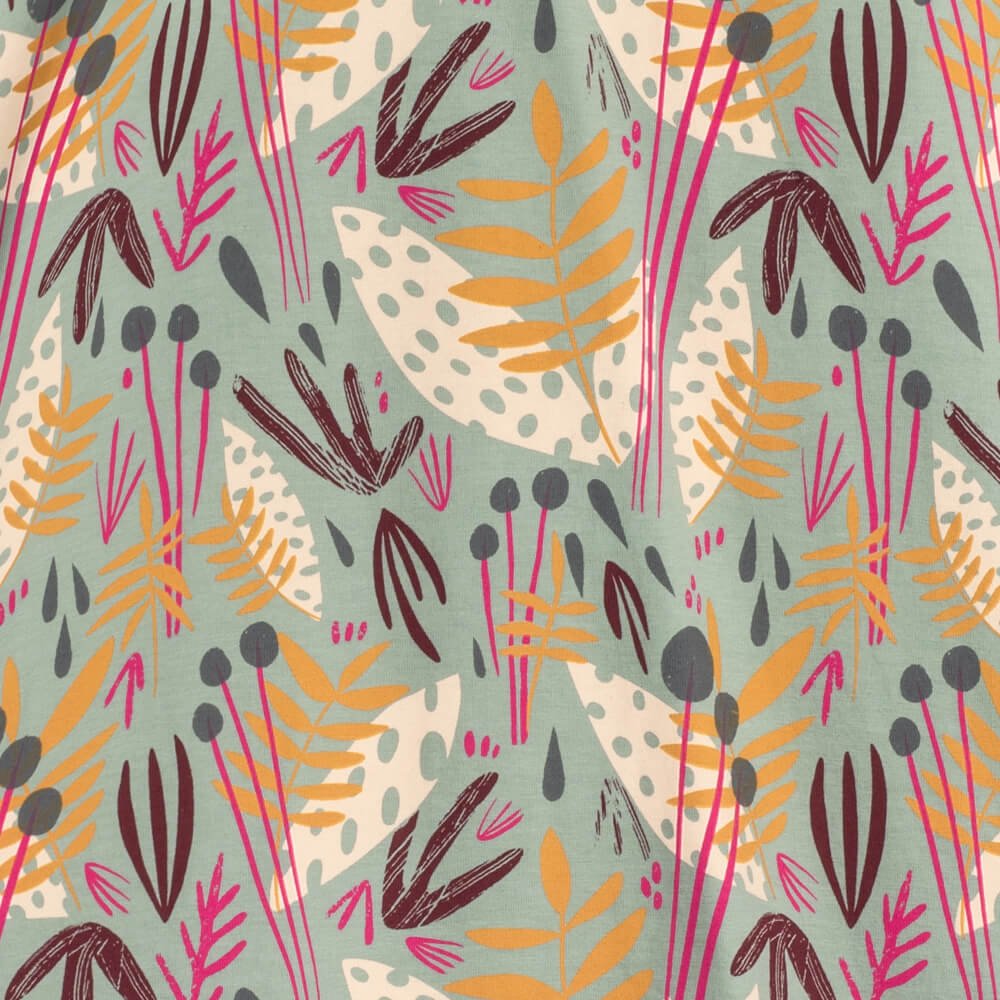 Mightly Girls Short Sleeve Twirl Dress: Whimsy Print1WC001Rockets of Awesome