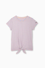 Stripe Front Tie Tee - FINAL SALETOPSRockets of Awesome