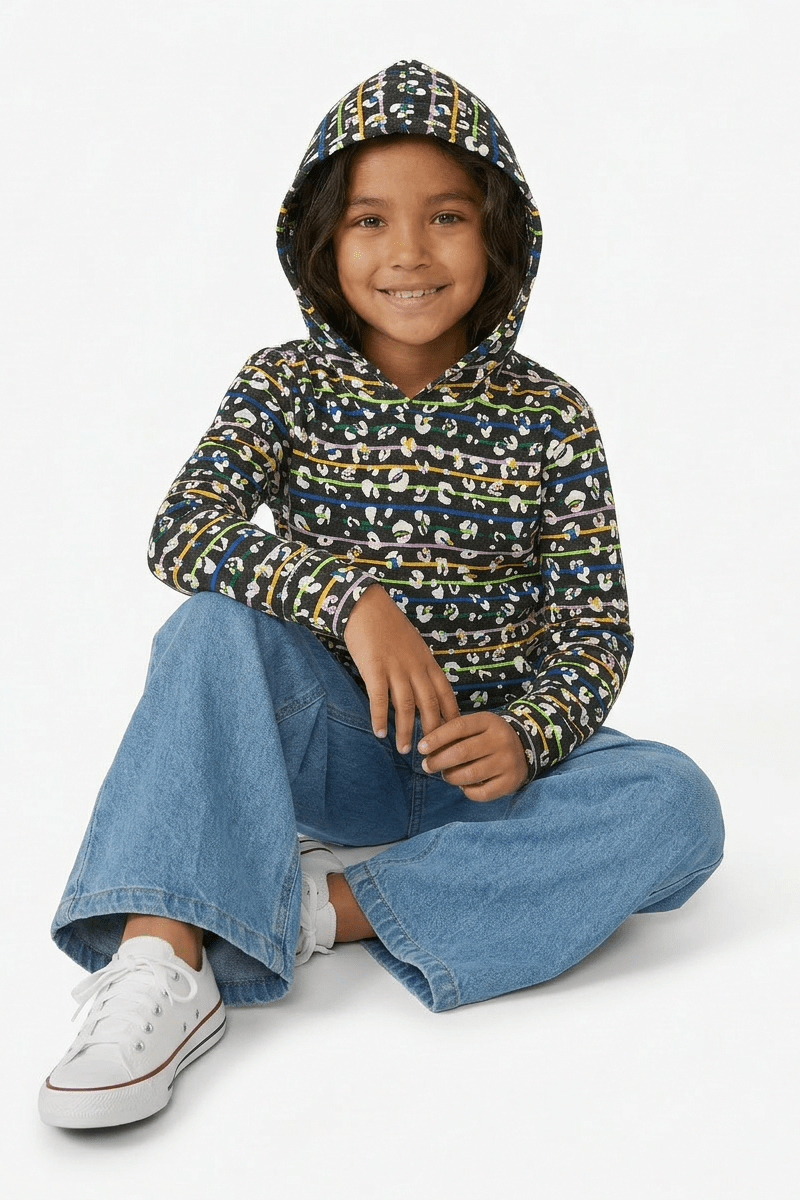 Rainbow Stripe Leopard Crazysoft HoodieTOPSRockets of Awesome