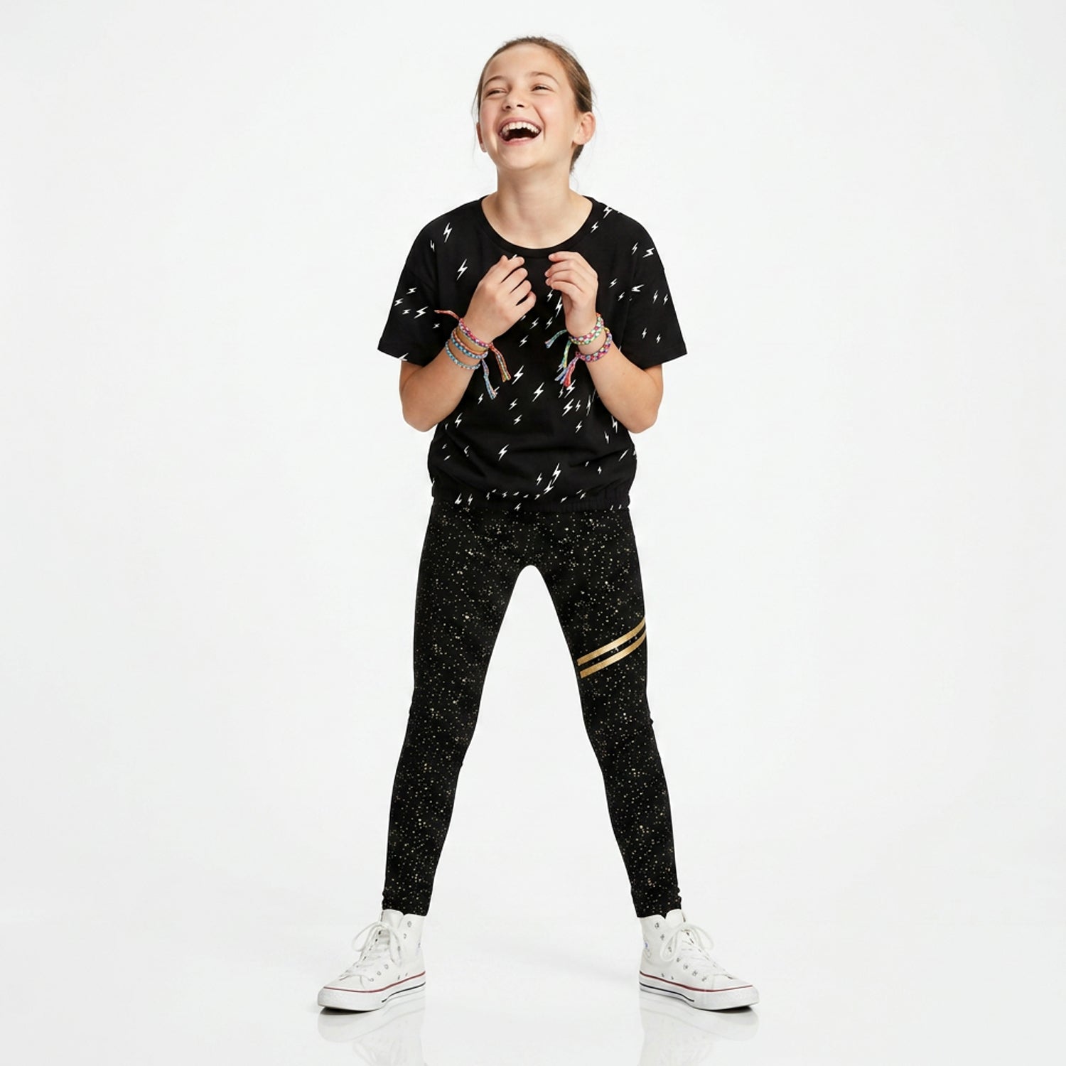 Bolt Gathered Hem Tee - FINAL SALE