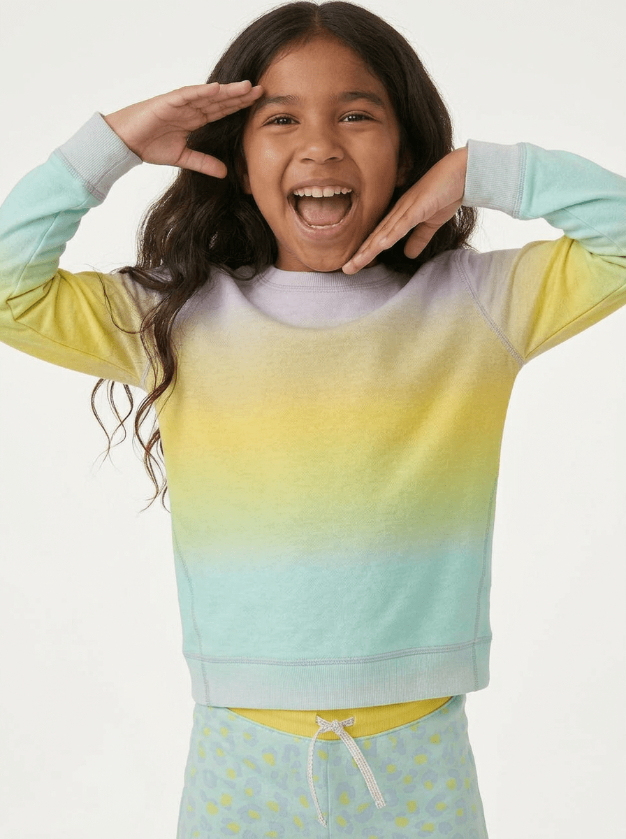 Crazysoft Rainbow Ombre CrewTOPSRockets of Awesome