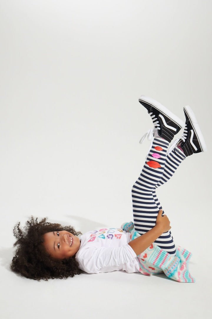 Xo Stripe Leggings - FINAL SALEBOTTOMSRockets of Awesome