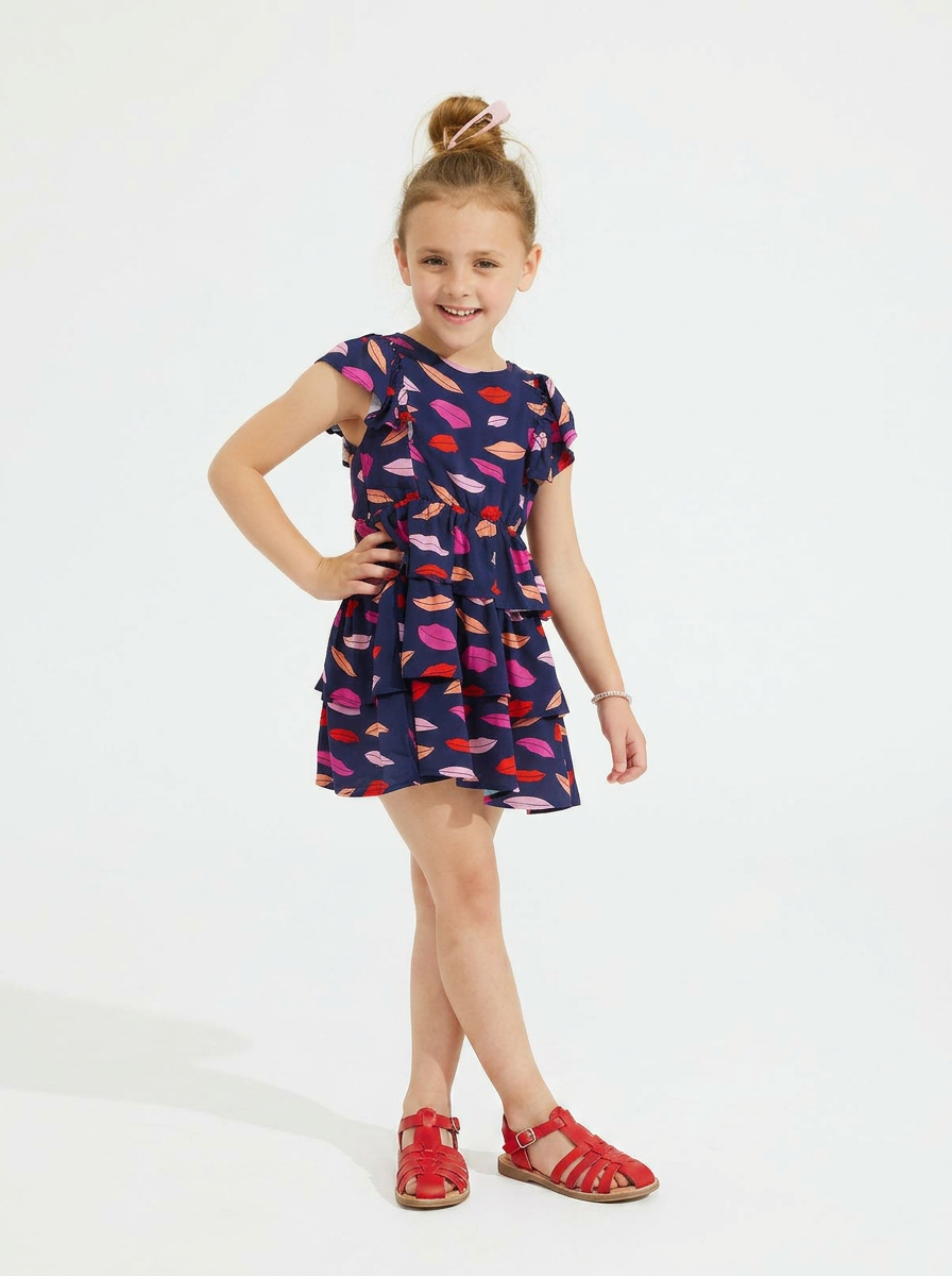 Lips Ruffle Dress