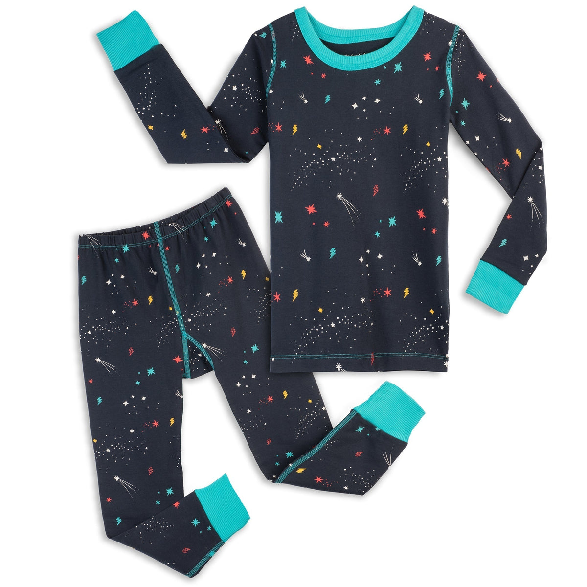 100% Organic Cotton Long Sleeve Pajamas for Kids: Artist Designed Prints1CJ001 - UNISEX_100% Cotton PajamasRockets of Awesome