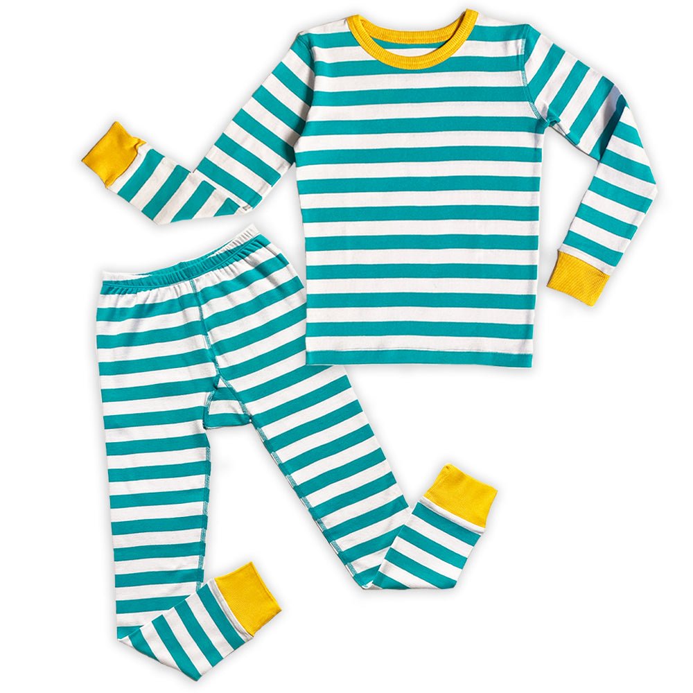 100% Organic Cotton Long Sleeve Pajamas for Kids: Artist Designed Prints1CJ001 - UNISEX_100% Cotton PajamasRockets of Awesome
