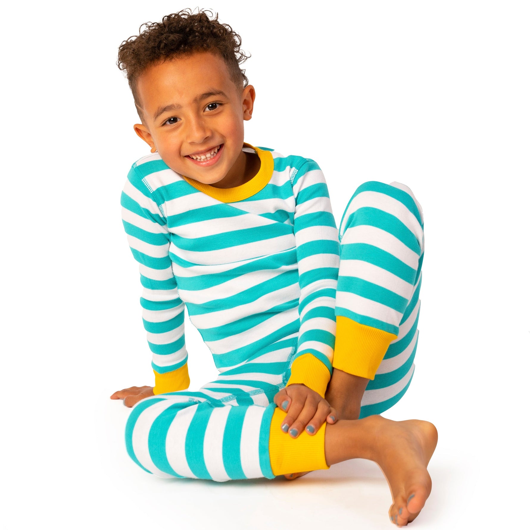100% Organic Cotton Long Sleeve Pajamas for Kids: Artist Designed Prints1CJ001 - UNISEX_100% Cotton PajamasRockets of Awesome