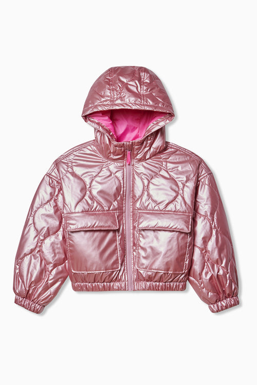 Metallic Quilt Puffer