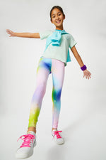 Tie Dye Superstar Active Leggings - FINAL SALEBOTTOMSRockets of Awesome