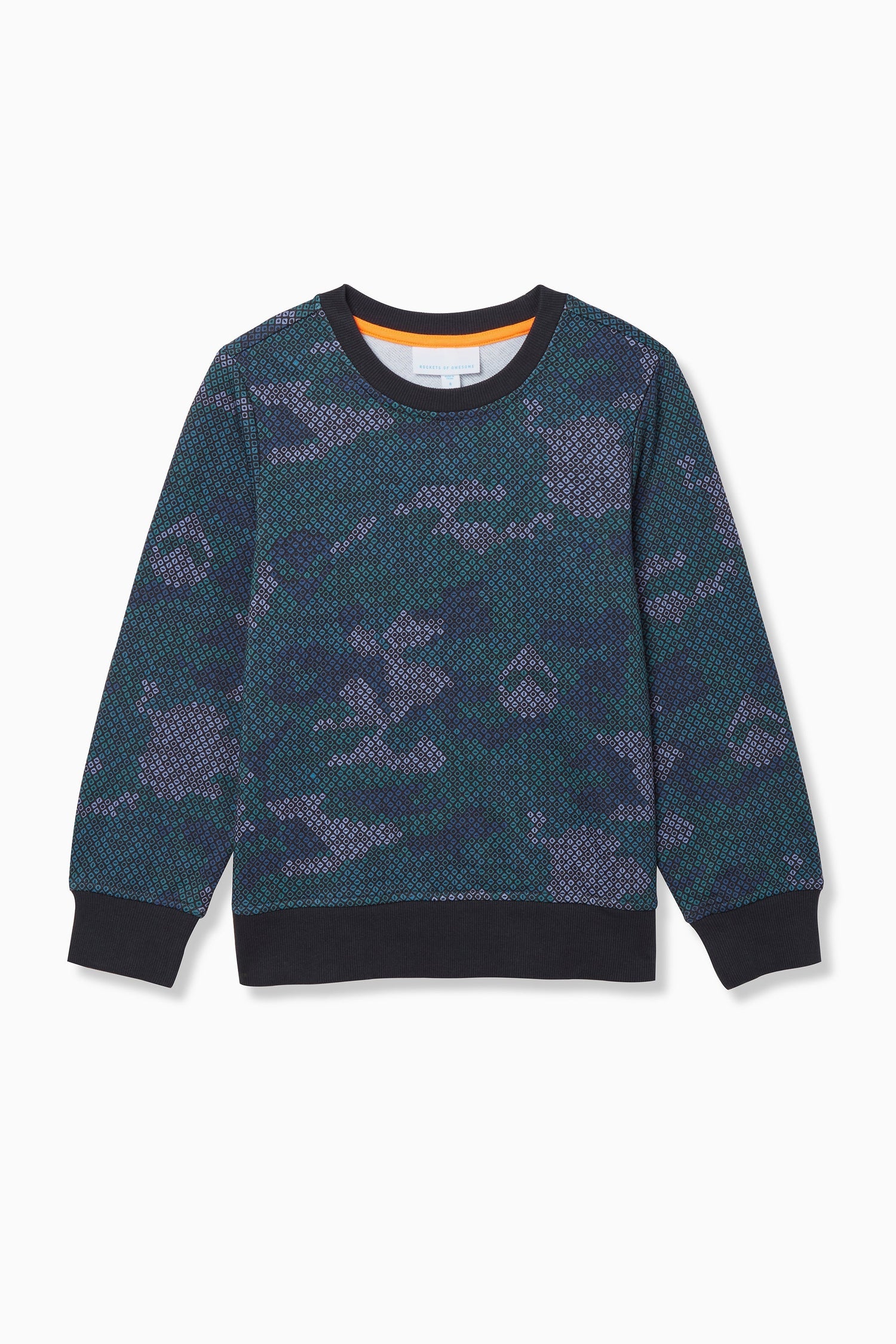 Blue Camo Crew - FINAL SALE