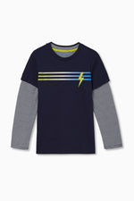 2 for 1 Ombre Stripe TeeTOPSRockets of Awesome