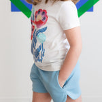 Kids Shorts: Organic Cotton Drawstring Track Shorts1ST001 - Track - ShortRockets of Awesome