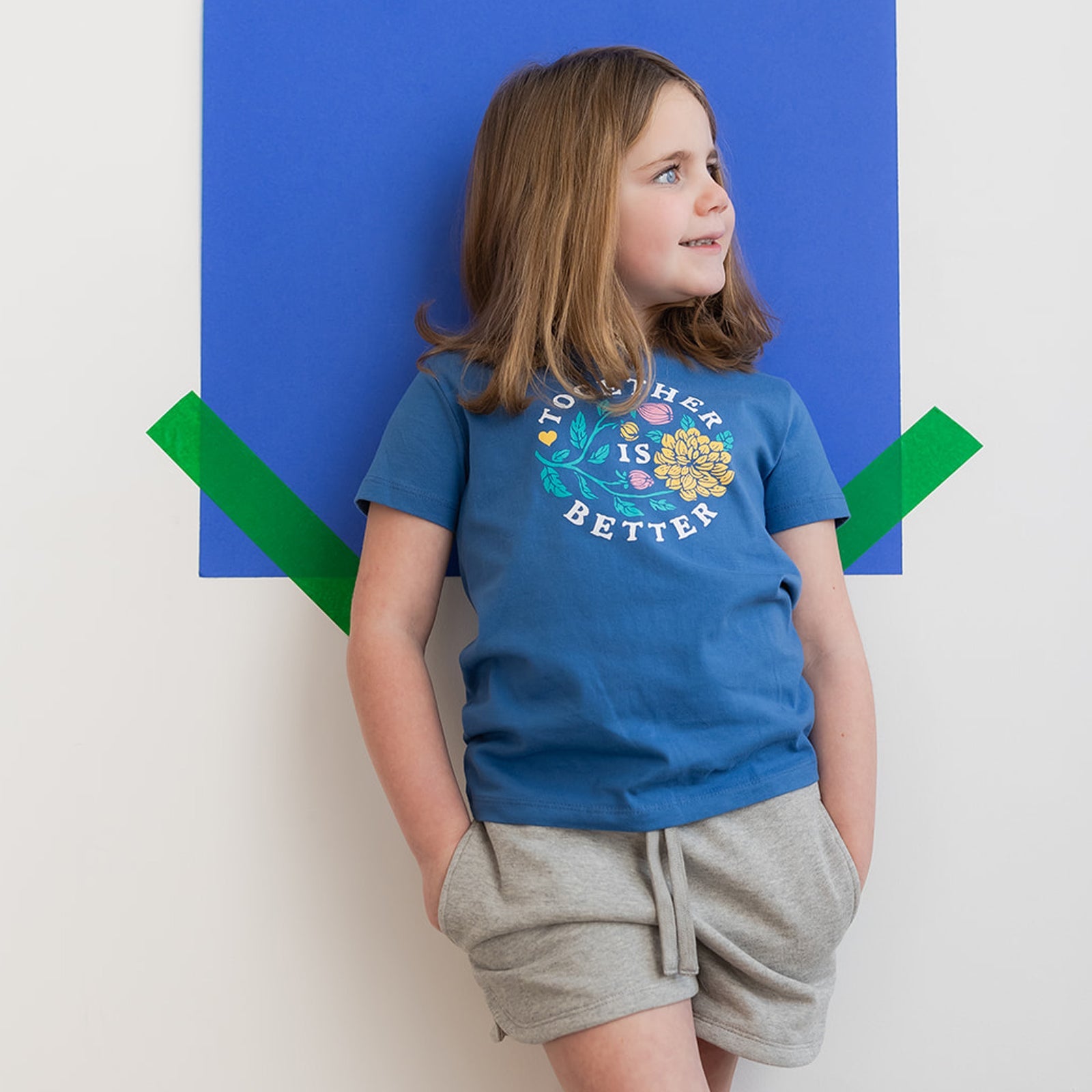 Kids Shorts: Organic Cotton Drawstring Track Shorts1ST001 - Track - ShortRockets of Awesome