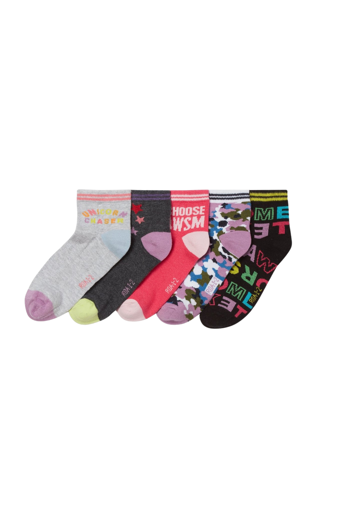 Kids wearing Rockets of Awesome socks