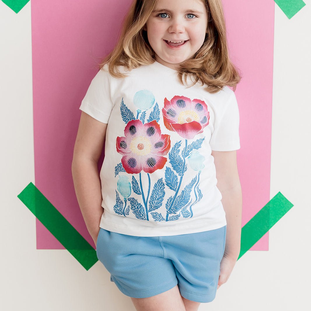 Kids Shorts: Organic Cotton Drawstring Track Shorts1ST001 - Track - ShortRockets of Awesome