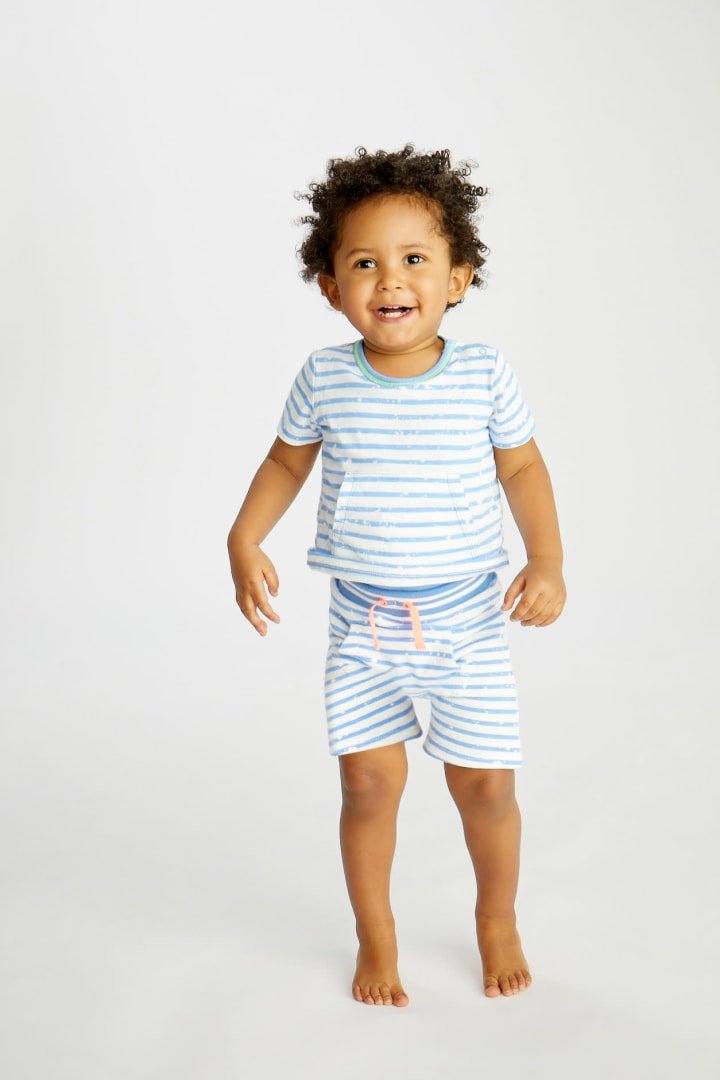 Splatter Stripe Play Shorts - FINAL SALE