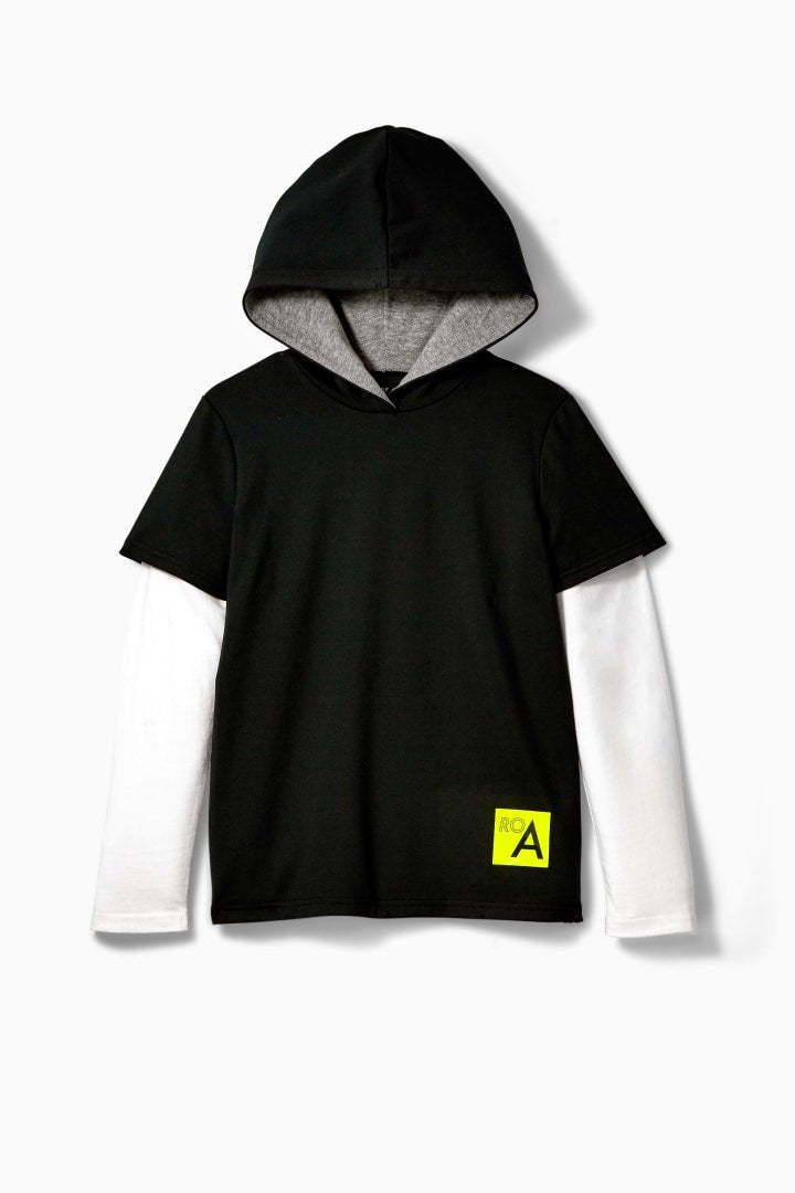 Oversized Layered Tech HoodieTOPSRockets of Awesome