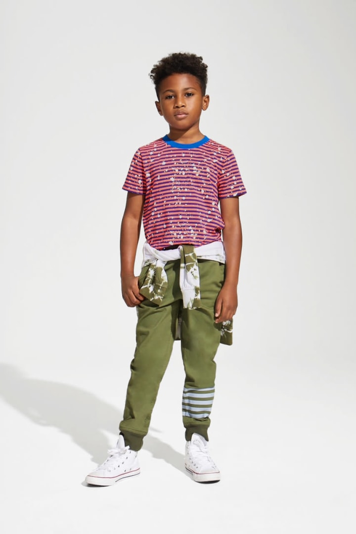 Stripes N' Splatter Tee