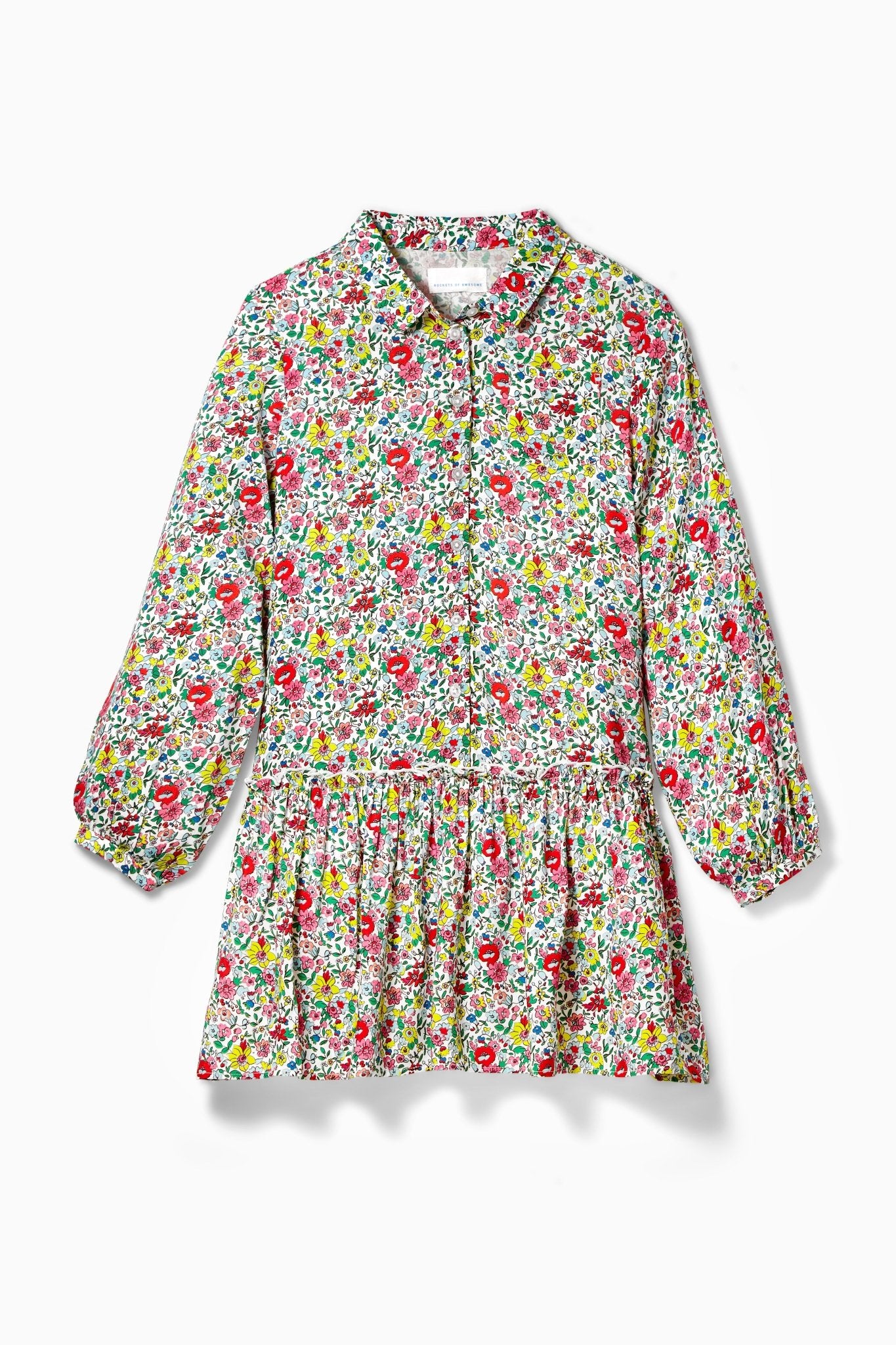 Floral Shirt DressDRESSES/ROMPERSRockets of Awesome