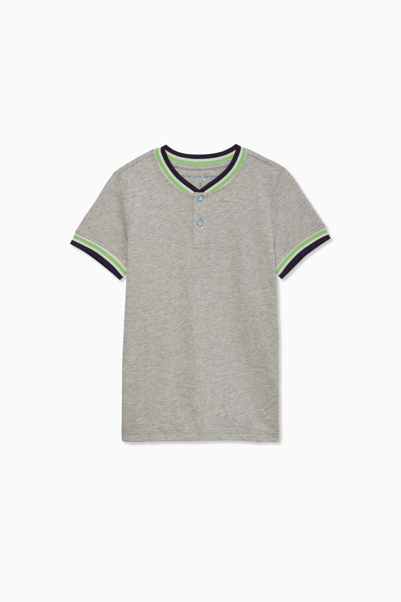 Tipped HenleyTOPSRockets of Awesome