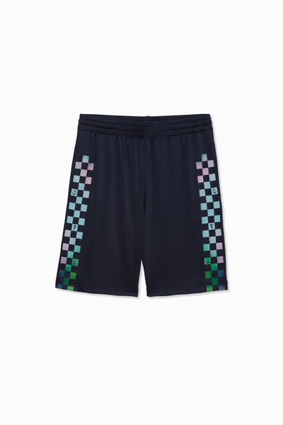 Checkered Rainbow Active Short