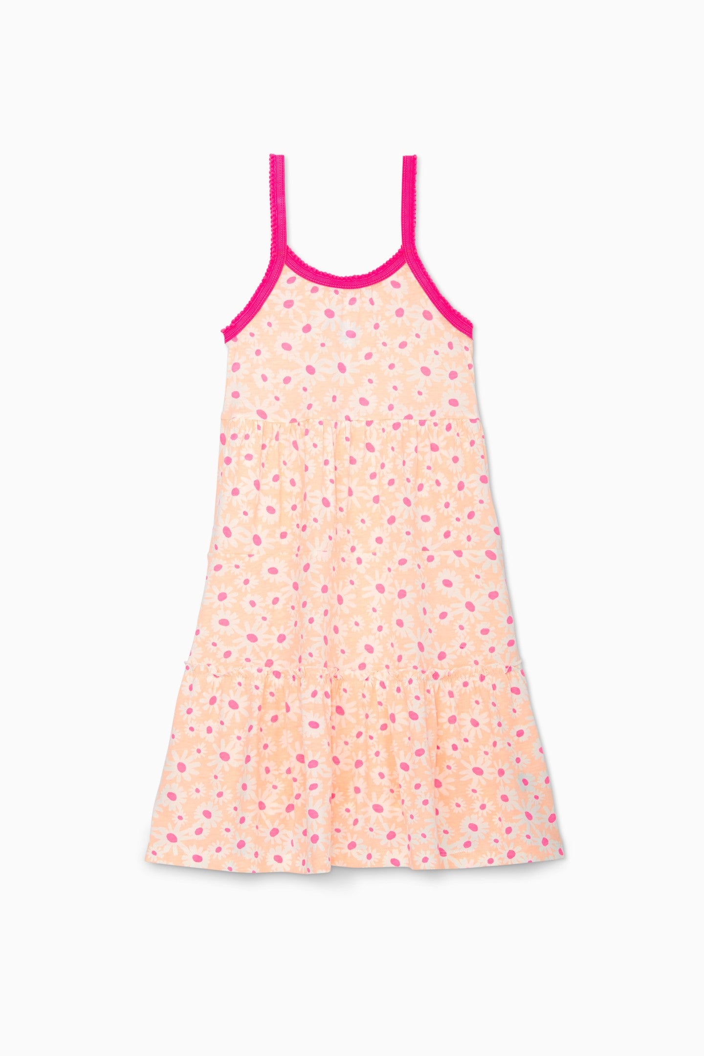 Neon Floral Tank Dress