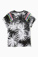 Palm Print Boxy TeeTOPSRockets of Awesome