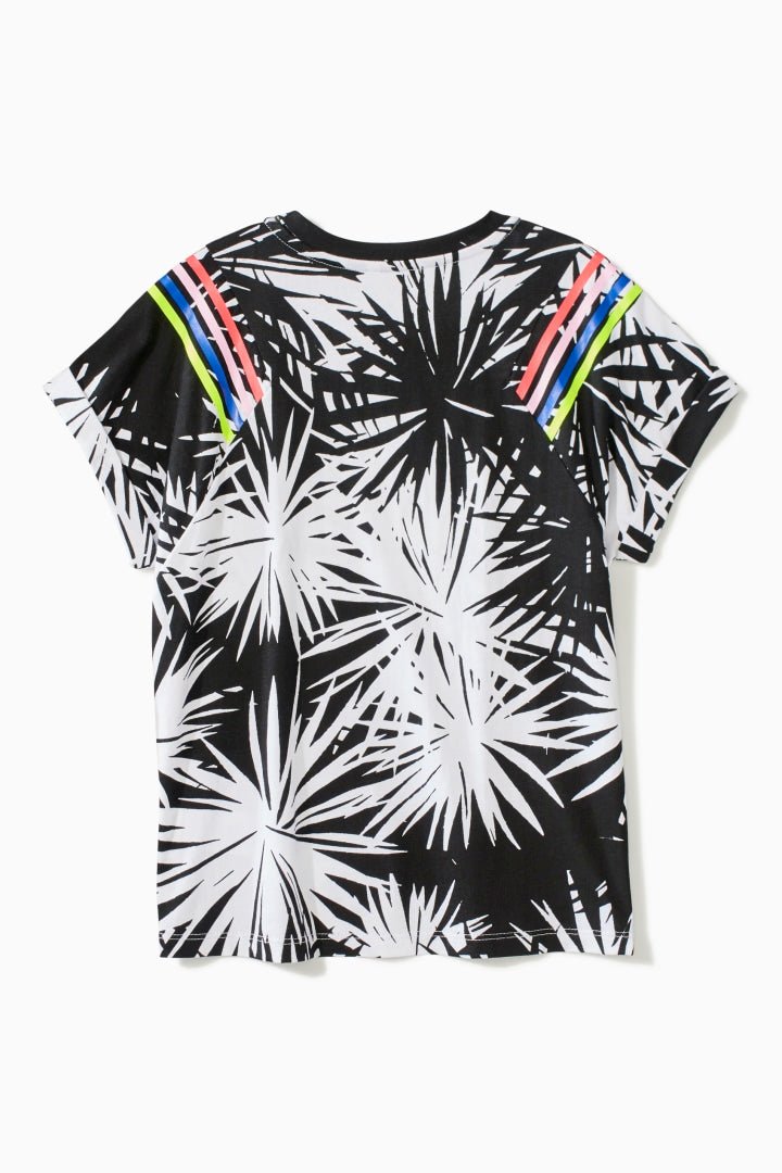 Palm Print Boxy TeeTOPSRockets of Awesome